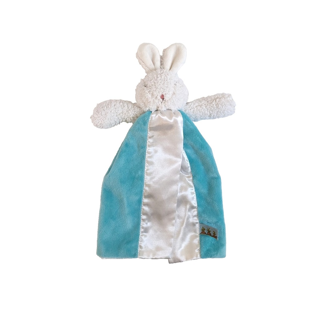 Bunnies By The Bay Bud Bunny Bye Bye Buddy Aqua Blue Lovey Security Blanket 12"